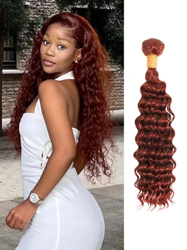 Miniatura 22 de P4/27 Cabello Humano Solitario de Onda Profunda con Reflejos Rubios Miel, 12A 100% Tejido Brasileño Virgen Ondulado Grueso con Mechas Ombre Marrón