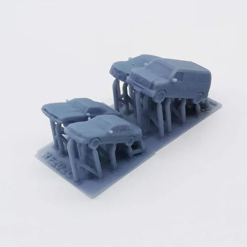 Miniatura 4 de Outland Models Tren Centro Comercial/Centro Comercial con Estacionamiento y Coches Escala Z