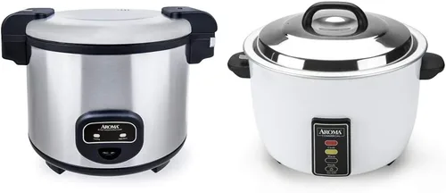 Miniatura 8 de Aroma Housewares Olla arrocera comercial de acero inoxidable de 60 tazas (cocidas) (30 tazas sin cocer), exterior de plata (ARC-1130S)