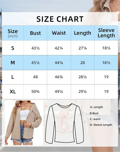 Miniatura 7 de Fengbay Chaqueta de punto gofre para mujer, casual, manga larga, con botones, blusas elegantes