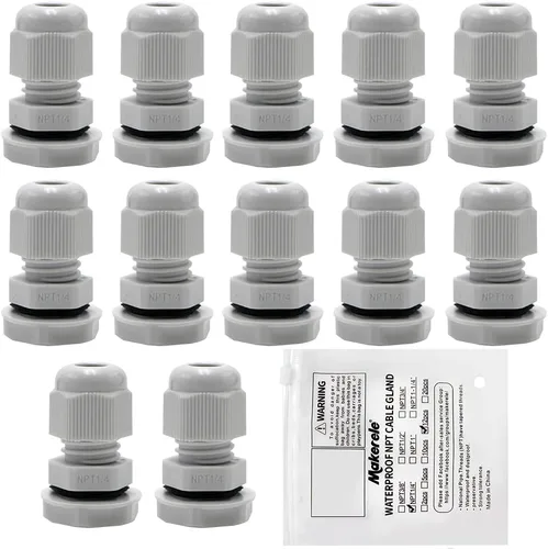 Miniatura 38 de MAKERELE NPT de 1" Conector de Glándula de Cable Agarre de Cordón Protectores de Alambre de Nylon Plástico Impermeables
