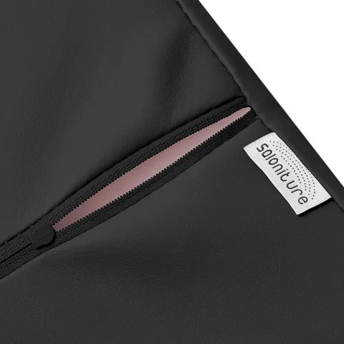 Miniatura 5 de Saloniture Almohadilla de almohada jumbo para mesa de masaje media redonda, para debajo de la rodilla, 26 x 9 x 4.5 pulgadas, color negro