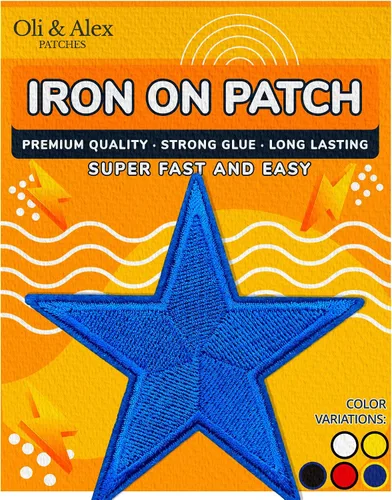 Miniatura 8 de Parches para planchar - Parche de estrella blanca para planchar en 1 unids Parche bordado Applique Star S-43