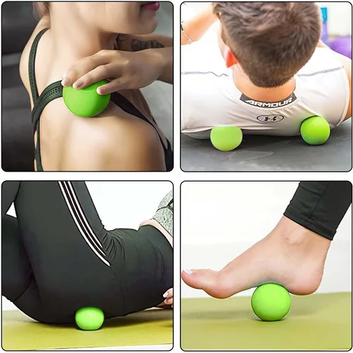 Miniatura 4 de Pelota de lacrosse para masaje WOVTE para músculos doloridos, hombros, cuello, espalda, pies, cuerpo, tejido profundo, punto de activación, nudos