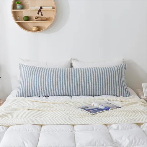 Miniatura 21 de Juego de 2 fundas de almohada de algodón 100 % jersey de 20 x 30 pulgadas, peso ligero, cómodo, extremadamente duradero. Amarillo