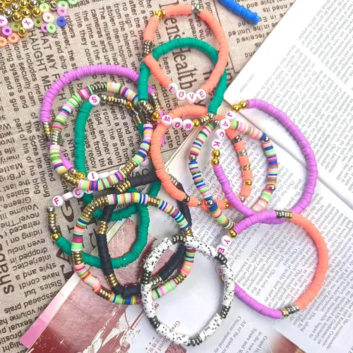 Miniatura 4 de 1800 cuentas espaciadoras redondas planas doradas de 6mm (0.236 in), cuentas de disco sueltas para hacer joyas para pulseras, collares, aretes DIY