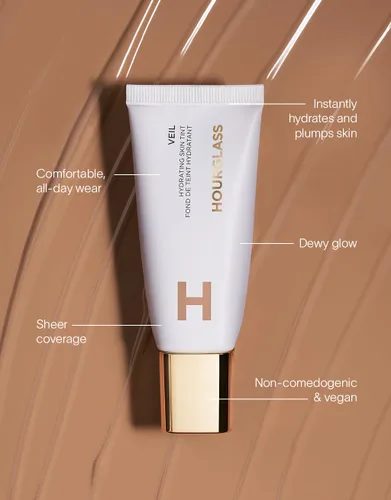 Miniatura 7 de Hourglass Veil hidratante con color para la piel, humectante tintado con aspecto de rocío, beneficios de maquillaje y cuidado de la piel, ligero, 13