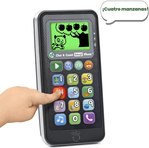 Miniatura 3 de LeapFrog Teléfono Emoji para chatear y contar, negro