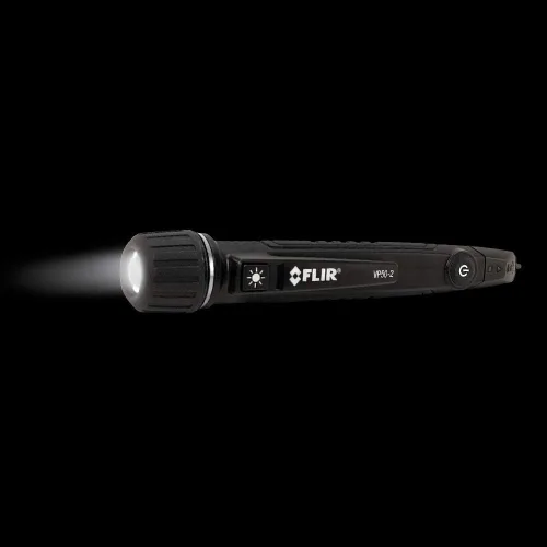 Miniatura 3 de FLIR VP50-2 Triple alarma CAT IV Detector de voltaje sin contacto y linterna - Alarmas de vibración y retroalimentación de sonido y una potente