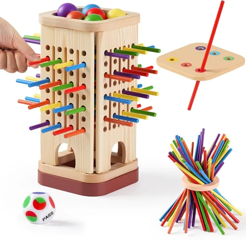 Miniatura 8 de Montessori Game Board Game, Multiplayer for Kids 4-8, Math Educational, Fine Motor Skill Toy for Girls Boys, Classic Fun Games for Age 3 4 5 6 7 8