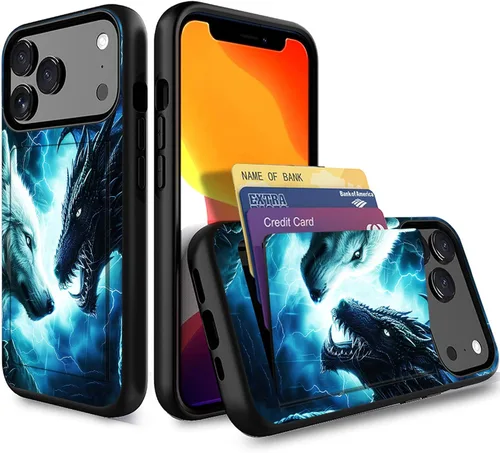 Miniatura 70 de Funda para iPhone Air, funda tipo cartera con ranura para tarjeta oculta, a prueba de golpes, TPU y PC, funda protectora de doble capa para iPhone