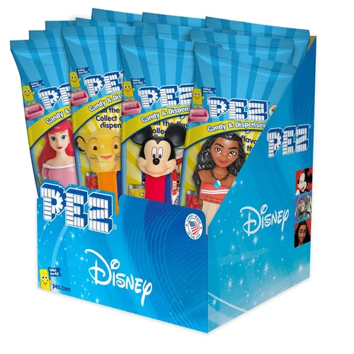 Dispensadores de caramelos PEZ Lo mejor de Disney y Pixar, surtido de dispensadores de caramelos, 0.58 Oz (paquete de 12)