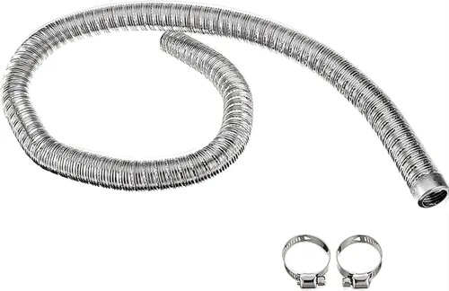 Miniatura 11 de 1 paquete de tubo de escape de 22 mm/24 mm de 60 cm/100/200 cm de doble capa para calefacción de aire y diésel con silenciador de escape y tapa