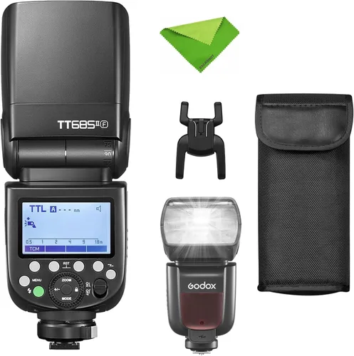 Godox TT685II-F Flash para cámara Fuji TTL Speedlight, sistema inalámbrico X 2.4G, HSS 1/8000S Speedlite para cámaras Fuji Fuji X-T2 X-T1 X-T10 X-A3