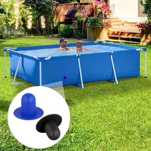 Miniatura 3 de XIHIRCD 2 tapones de piscina para piscina sobre el suelo, filtro de bomba de filtro tapón de orificio de pared de piscina, repuesto compatible