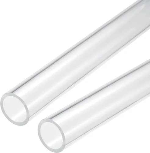 Miniatura 25 de MECCANIXITY Tubo acrílico transparente rígido redondo tubo 0.472 in (1/2") ID 15mm (0.6") OD 10" para lámparas y linternas, sistema de refrigeración