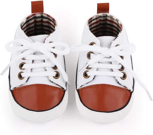 Miniatura 24 de Zapatos deportivos de lona de lona para bebés y niñas, suela antideslizante suave, suela antideslizante