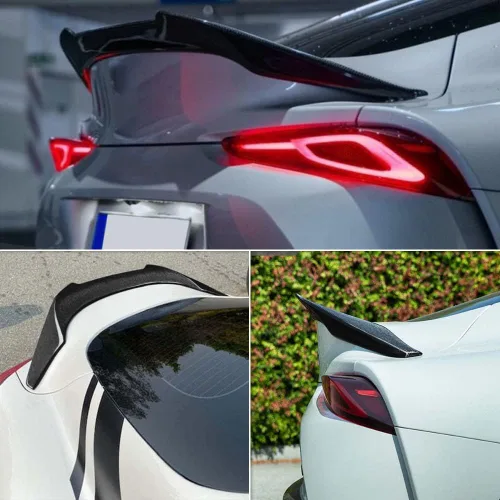 Miniatura 2 de Alerón de maletero con aspecto de fibra de carbono compatible con Toyota GR Supra MK5 A90 A91 Coupé 2019-2026, alerón trasero