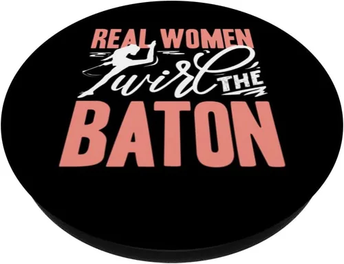 Miniatura 2 de Baton Twirling Majorette Real Women Twirl The Baton PopSockets Swappable PopGrip