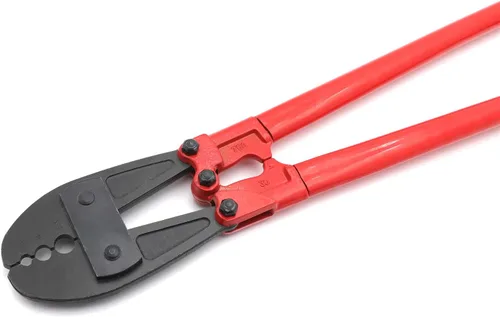 Miniatura 9 de Herramienta de prensado de estampación de swager de mano de 30" para cable de cuerda de alambre 5/32" 1/4" 5/16" [P/N: ET-TOOL030-30-RED]