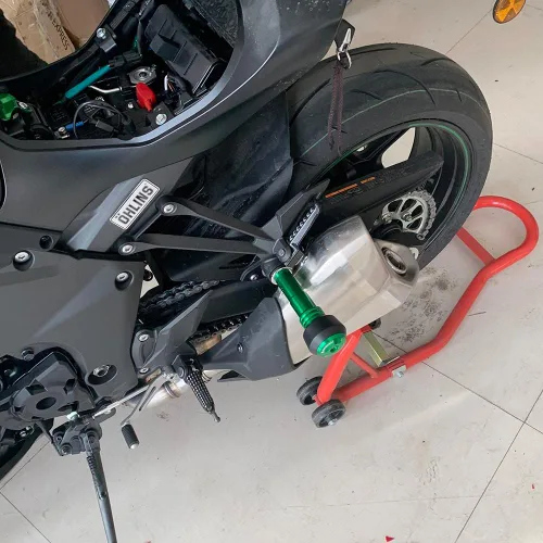 Miniatura 6 de Accessoires - Protector contra caídas de escape deslizante compatible con Suzuki GSXS750, GIXXER 250SF, GIXXER 150SF, GSX-R150, GSX-R125, GSX-S150