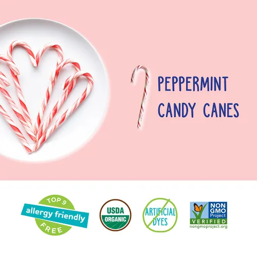 Miniatura 3 de YumEarth Bastones de caramelo orgánicos – Menta de tamaño matrimonial envueltos individualmente, aptos para alérgicos, sin OMG, sin gluten, veganos