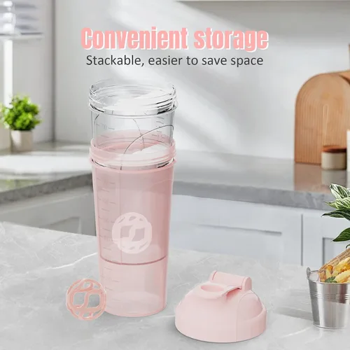 Miniatura 7 de 2 botellas agitadoras para mezclas de proteínas, botella mezcladora de proteínas, para batidos de proteínas súper cremosos de fitness, tazas
