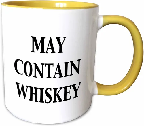 Miniatura 9 de 3dRose May Contain - Taza de whisky, 11 onzas, color negro