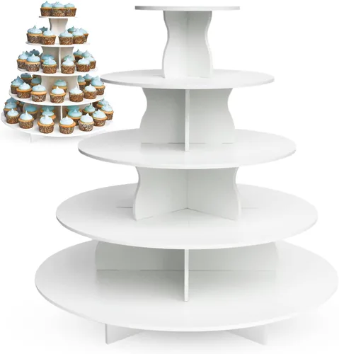 Miniatura 9 de Molde redondo para torre de cupcakes The Smart Baker, Blanco