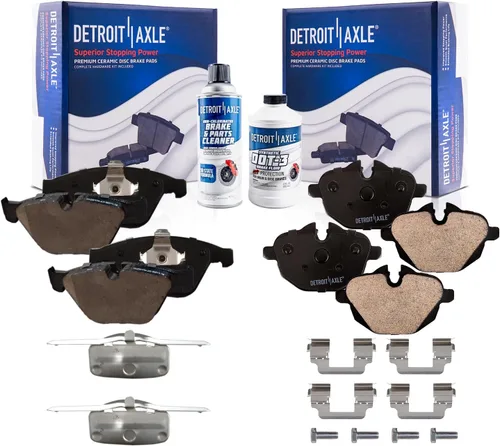 Miniatura 99 de Detroit Axle - Pastillas de Freno para Nissan Altima Sentra 350Z Juke INFINITI G35, Pastillas de Freno Cerámica Delanteras y Traseras Reemplazo
