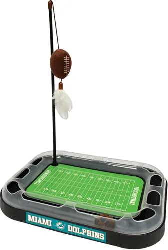 Miniatura 11 de Tabla de rascado para gatos NFL LOS VEGAS Raiders Campo de fútbol americano Juguetes para gatos + Pelota de fútbol de felpa rellena de hierba gatera