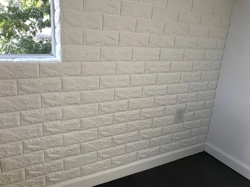 Miniatura 22 de Art3d Paquete de 10 - 52.5 pies cuadrados Paneles de pared 3D de ladrillo falso para despegar y pegar en marrón rojizo, papel tapiz de espuma
