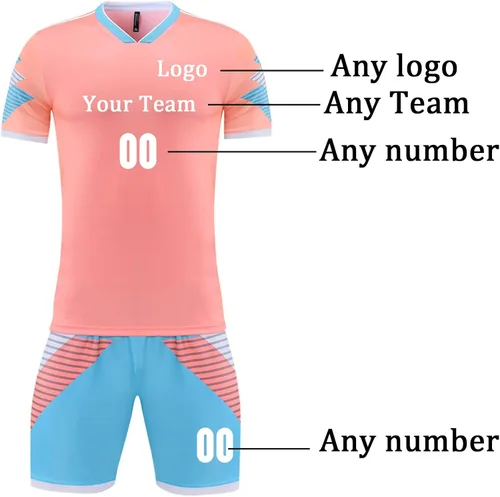 Miniatura 11 de Camiseta de fútbol personalizada para hombres y mujeres, uniformes de fútbol personalizados para niños/adultos con nombre y logotipo del
