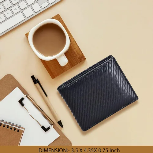 Miniatura 6 de Carteras RFID delgadas para hombres - Cartera de bolsillo frontal de piel genuina
