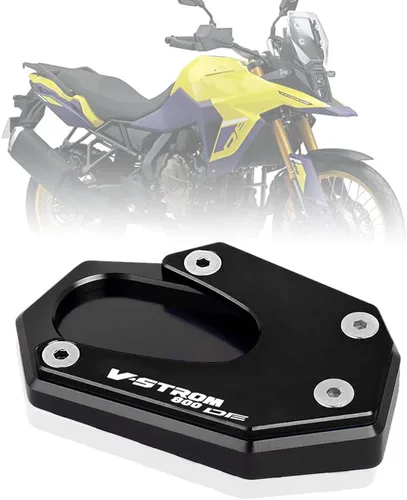 Para V-Strom 800 DE 800DE Vstrom DL 800 2023 Accesorios Kickstand Pie Soporte lateral Ampliadora Almohadilla de extensión Placa de soporte (Color: