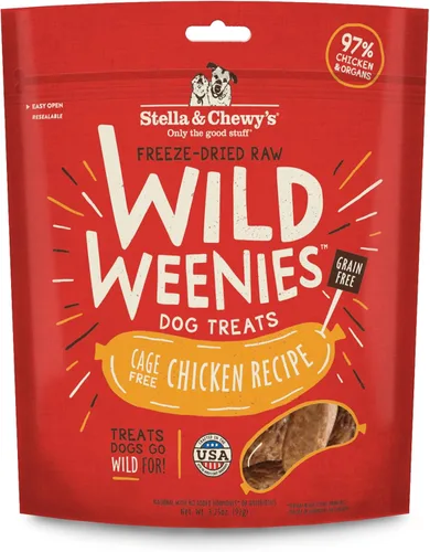 Miniatura 14 de Stella & Chewy's Golosinas para perros Wild Weenies crudas liofilizadas – Golosinas de entrenamiento con alto contenido de proteínas para perros