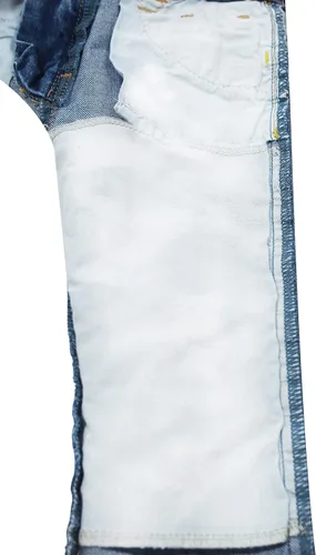 Miniatura 5 de KIDSCOOL SPACE Pantalones de mezclilla rasgados con banda elástica para bebés y niños pequeños