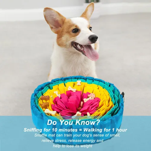 Miniatura 7 de Vivifying Tapete de olfateo para perros, juguetes de rompecabezas ajustables para perros tapete para olfatear, juguetes interactivos de Rojo