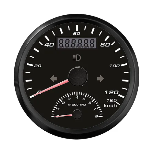 Miniatura 13 de ELING Velocímetro GPS universal de 124.3 mi/h con medidor de 8000 RPM para camión, barco, IP67, impermeable, clase de coche, 3.346 in, 9-32 V