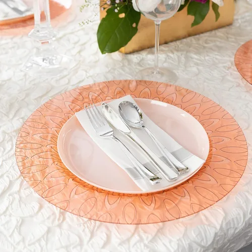Miniatura 3 de Party Bargains Toallas desechables como tela, paquete de 200, 13 x 16 pulgadas, color blanco con estampado plateado, toallas de mano de papel suave