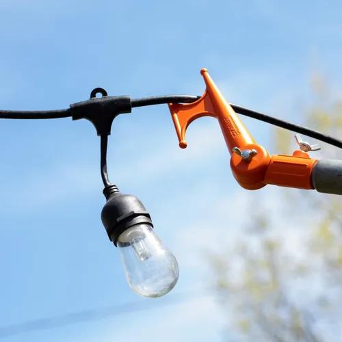 Miniatura 2 de EZ SMART Práctico gancho, gancho multiusos, codo ajustable, atornillado al poste de extensión de rosca estándar para colgar comederos de pájaros