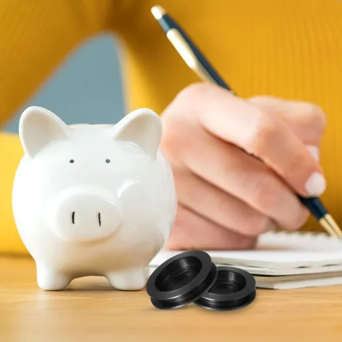 Miniatura 8 de Tapones de goma de repuesto para cajas de ahorro de monedas, varios tamaños, 1.49 pulgadas de diámetro, fácil de instalar, accesorios duraderos