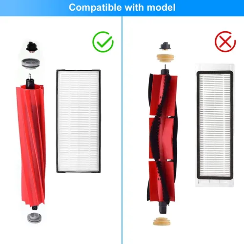 Miniatura 3 de Kit de accesorios S7 MaxV Ultra para Xiaomi Roborock S7 S7 + S7 MaxV, S7 MaxV Plus, T7S T7 plus T7S plus aspiradoras robot, 2 cepillos de rodillo, 4