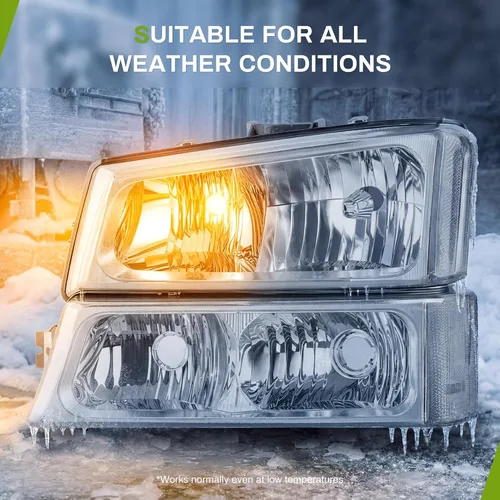 Miniatura 5 de AUTOSAVER88 - Juego de faros delanteros compatible con 2003 2004 2005 2006 Chevy Silverado Avalanche 1500 1500HD 2500 2500HD 3500/2007 Classic OE