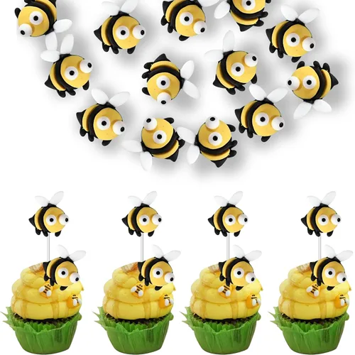 Miniatura 21 de 1 paquete de decoración de pastel de feliz cumpleaños con purpurina de girasol para pasteles, baby shower, niños, cumpleaños, verano, baby shower