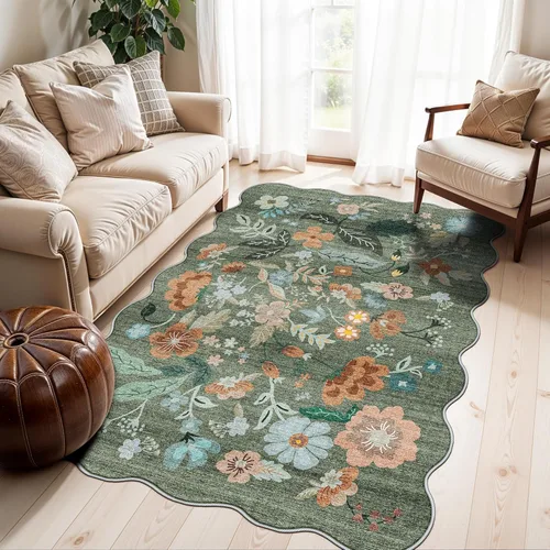 Miniatura 102 de Alfombra lavable para pasillo - 2x7 alfombras de cocina, alfombra para entrada, alfombra vintage, suave, alfombra antideslizante para piso, alfombra