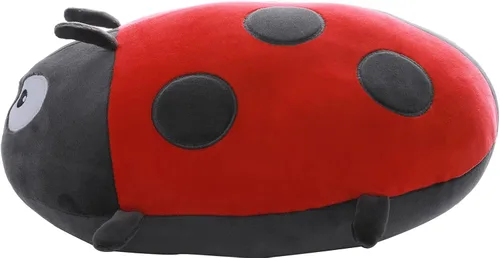 Miniatura 5 de GOOC Lindos animales de peluche de mariquita de 15.7 pulgadas, juguetes de peluche de mariquita, almohada de peluche de anime Lady Beetle, almohada