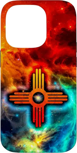 Funda para iPhone 14 Pro Zia Sun Zia Pueblo Nuevo México Nativos Americanos Sagrado Symbol