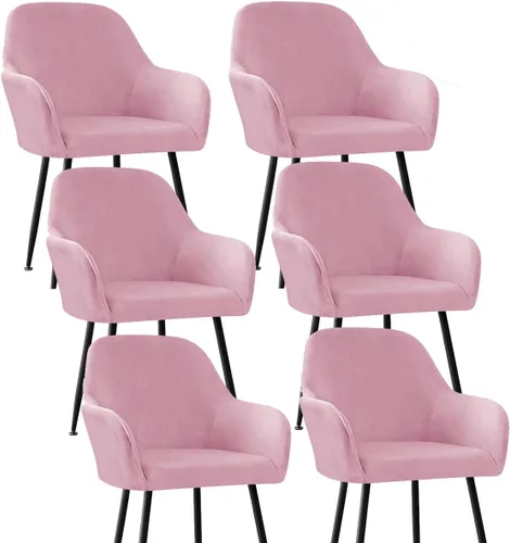 Fundas protectoras de terciopelo elástico para sillas de comedor con brazos y respaldo curvado pequeño, juego de 6/4/2 para cocina, oficina, hogar,