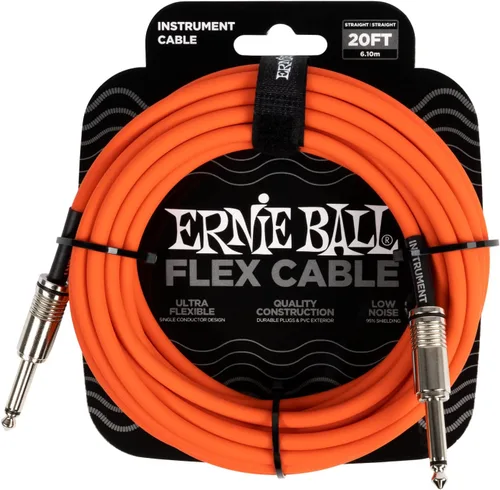 Miniatura 7 de Ernie Ball - Cable de instrumento flex recto/recto 10 pies - Negro (P06434)